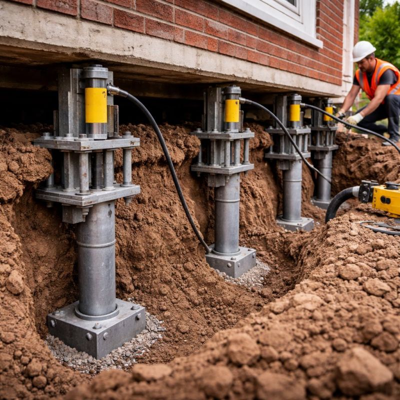Common Methods Used for Foundation Raising and Leveling